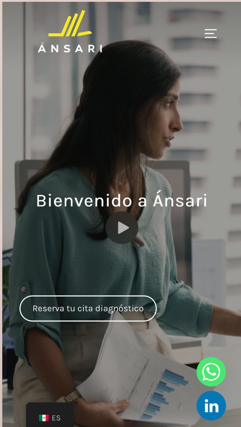 Website built for Grupo Ánsari